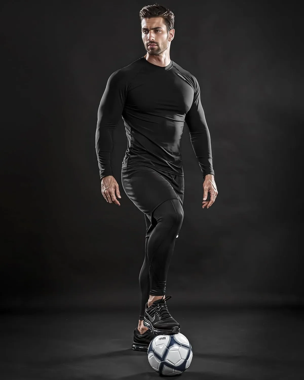 4, 3, 2 or 1 Pack Men's Compression Shirts Top Long Sleeve Sports Baselayer