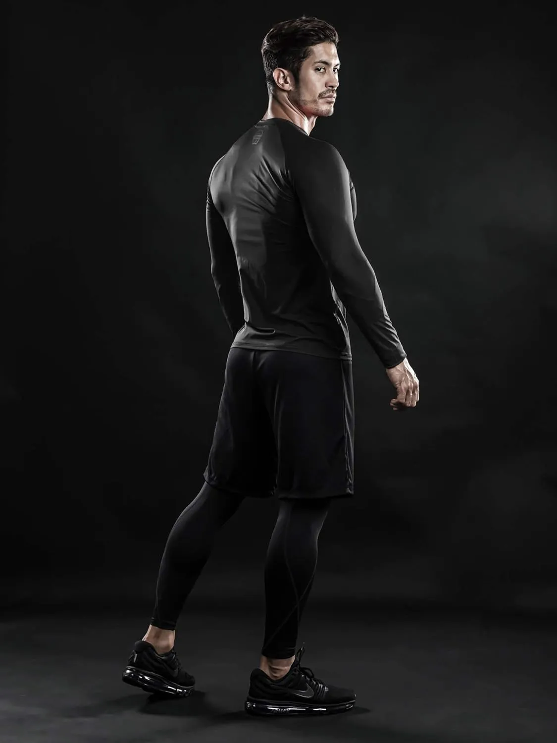 4, 3, 2 or 1 Pack Men's Compression Shirts Top Long Sleeve Sports Baselayer