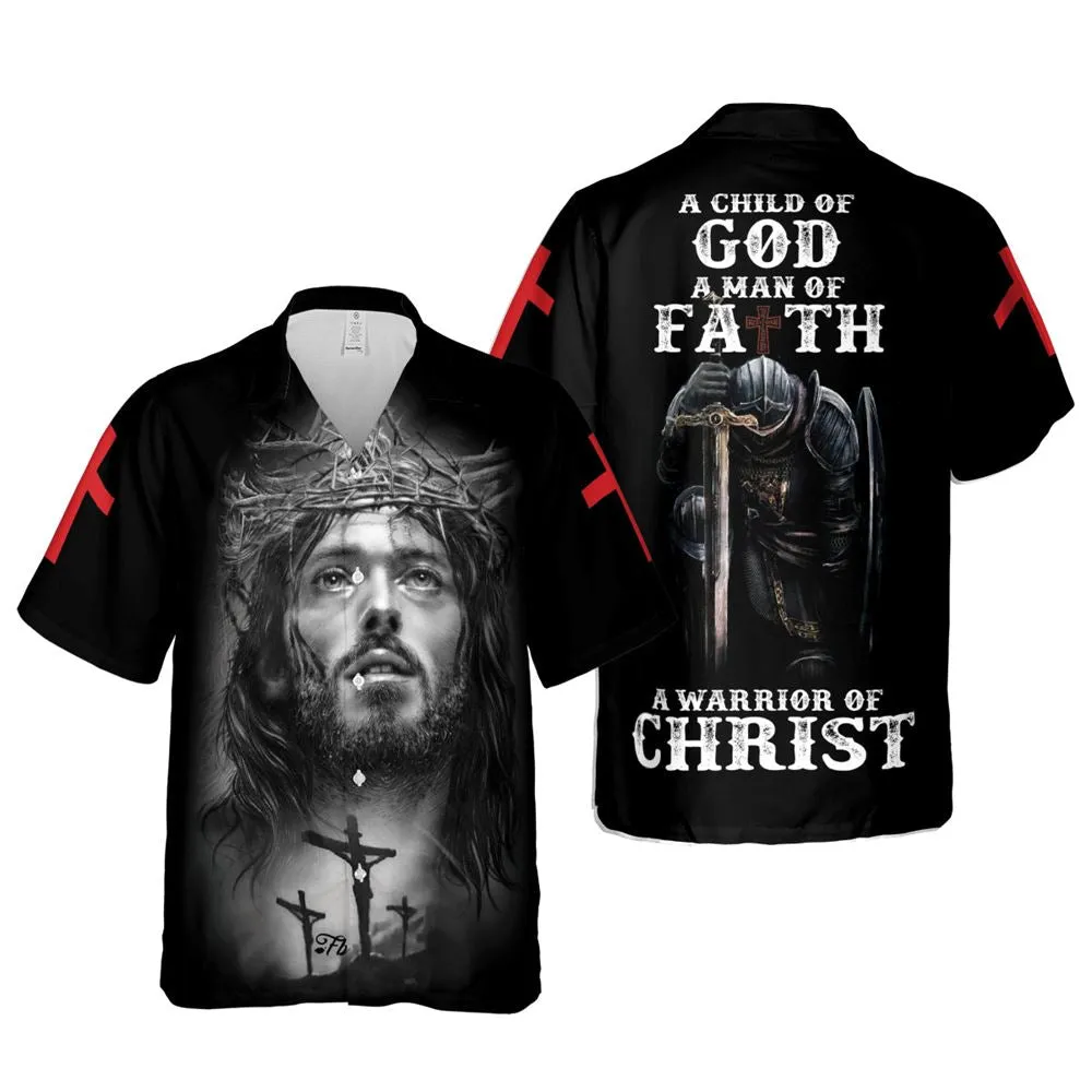 A Warrior Of Christ Hawaiian Shirts - Religious Hawaiian Shirts - Hawaiian Christian For Men Women