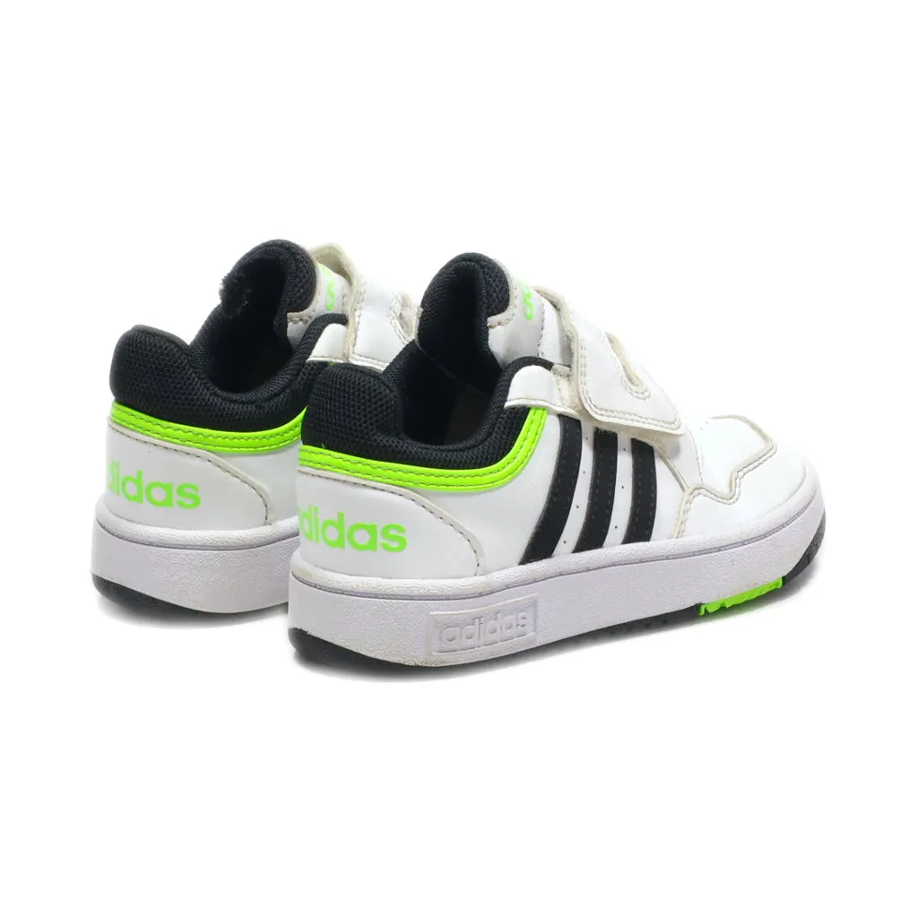 Adidas Hoops 3.0 Sport Sneakers Leather White Colour For Kids