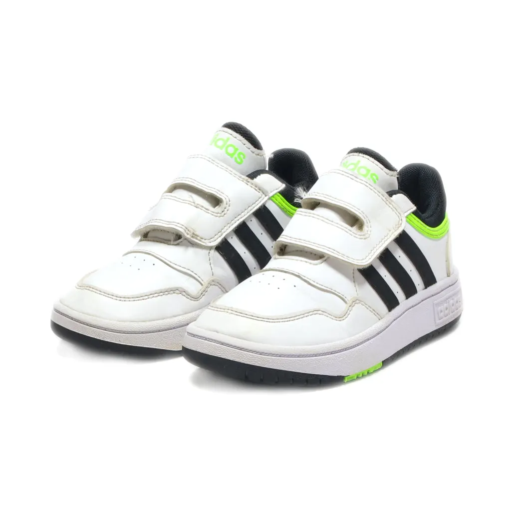 Adidas Hoops 3.0 Sport Sneakers Leather White Colour For Kids