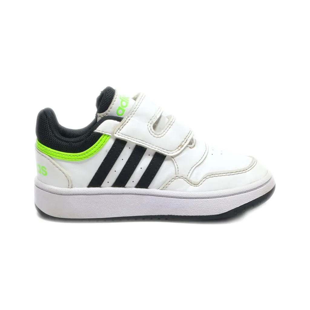 Adidas Hoops 3.0 Sport Sneakers Leather White Colour For Kids