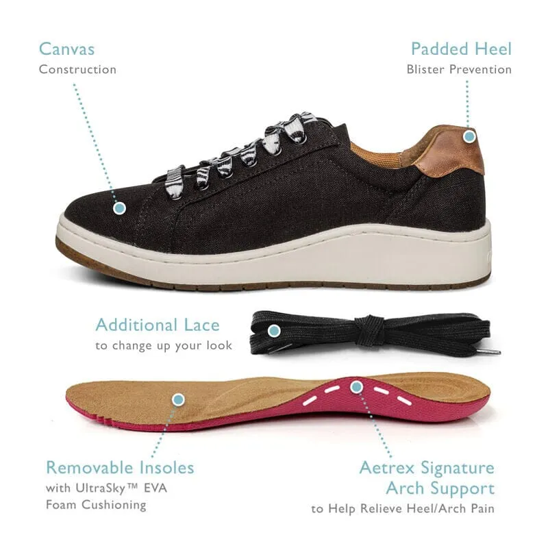 AETREX RENEE ARCH SUPPORT SNEAKERS WOMEN'S - FINAL SALE!