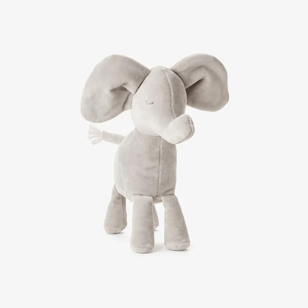 Baby Plush Animal | Elephant Velour Plush Toy | Elegant Baby