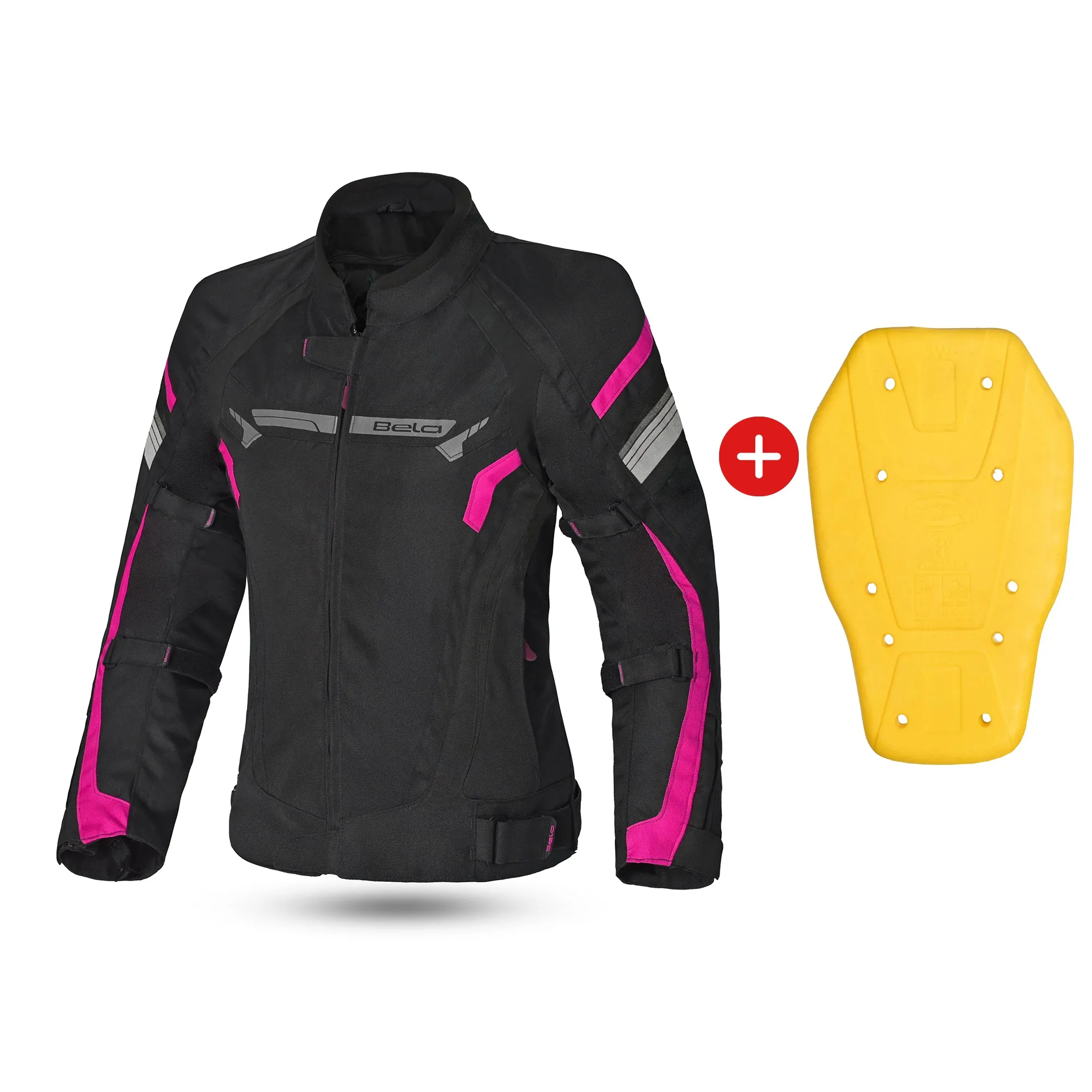 Bela Highland Lady Textile Jacket Black/Pink