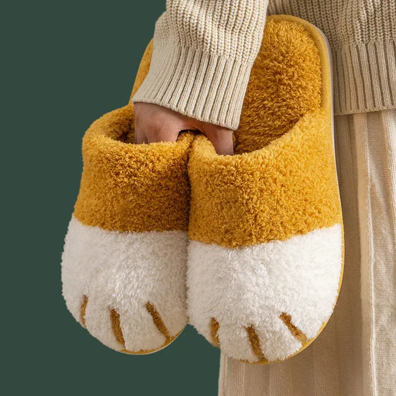 Cat Paw House Shoe Fluffy Slippers