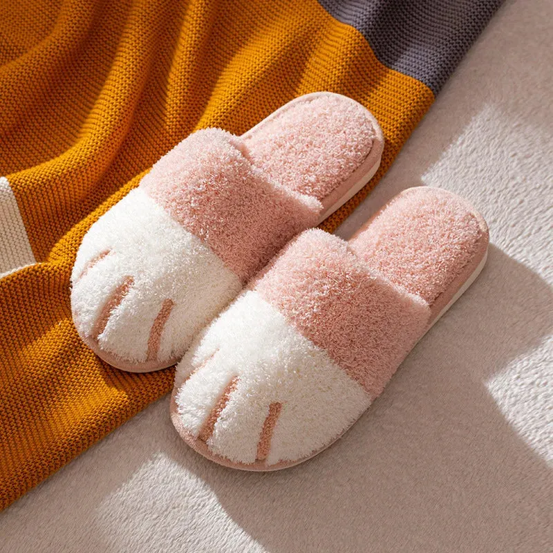 Cat Paw House Shoe Fluffy Slippers