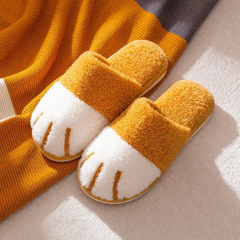 Cat Paw House Shoe Fluffy Slippers