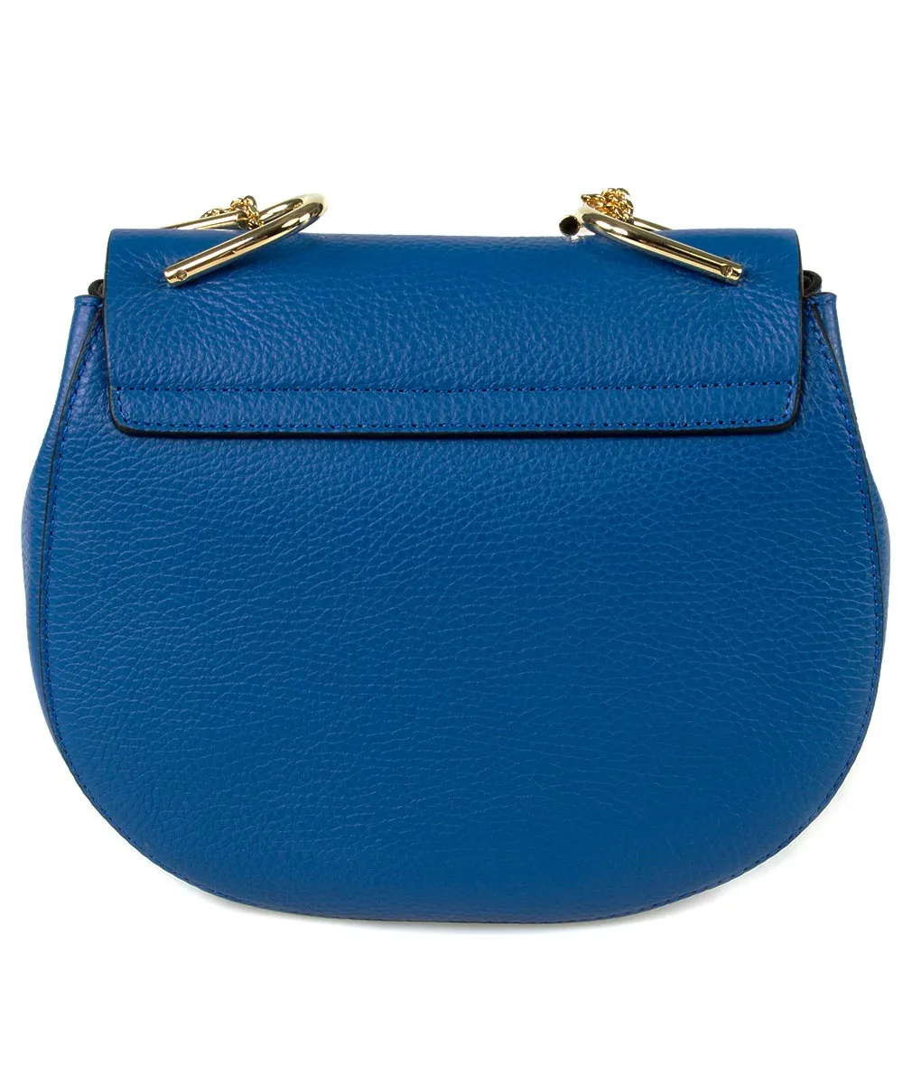 Chloe Drew Bag | Blue with Gold Hardware | Medium