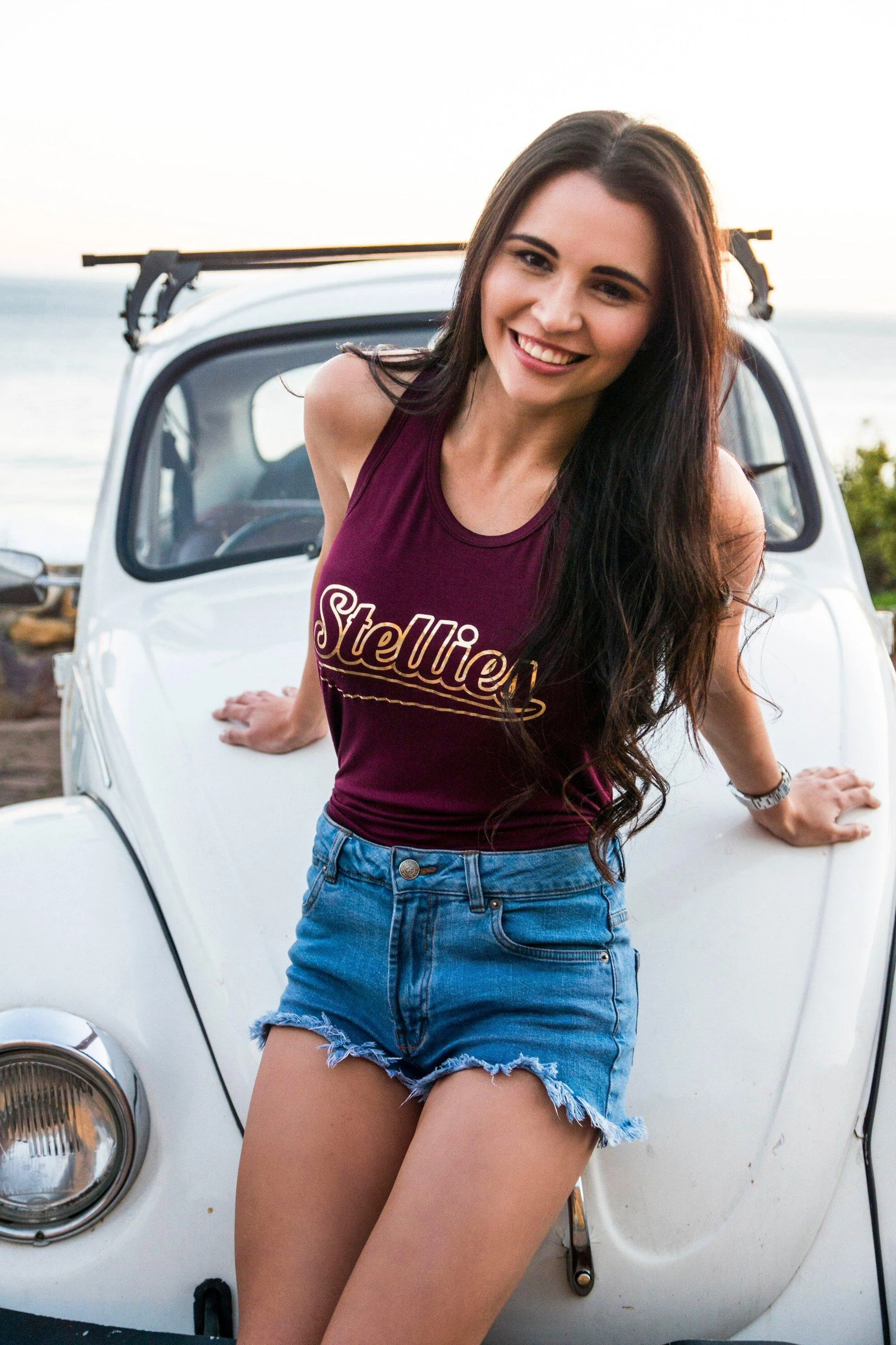 Claret and Gold Racerback Swing Vest