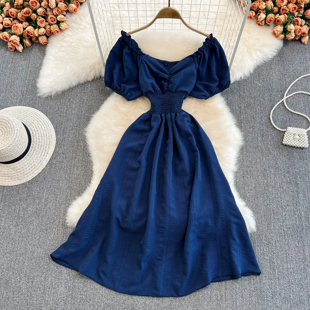 Cute A line short dress fashion dress     S476