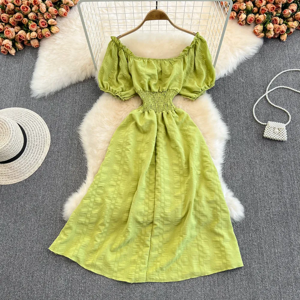 Cute A line short dress fashion dress     S476