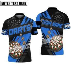 Darts Color Options Personalized Name, Team Name 3D Polo Shirt, Dartboard Multicolor Shirt