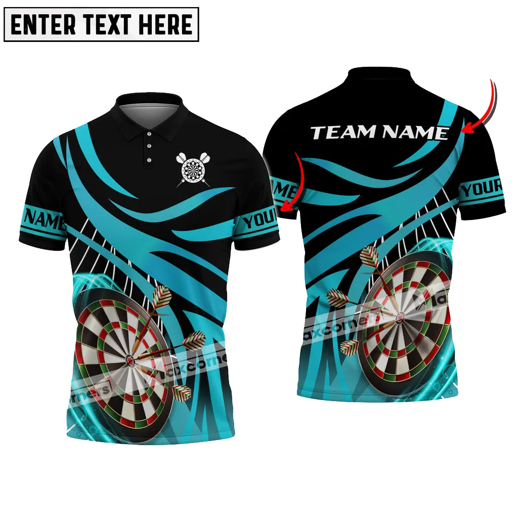 Darts Color Options Personalized Name Team Name 3D Polo Shirt, Unique Shirt for Dart Enthusiasts and Teams