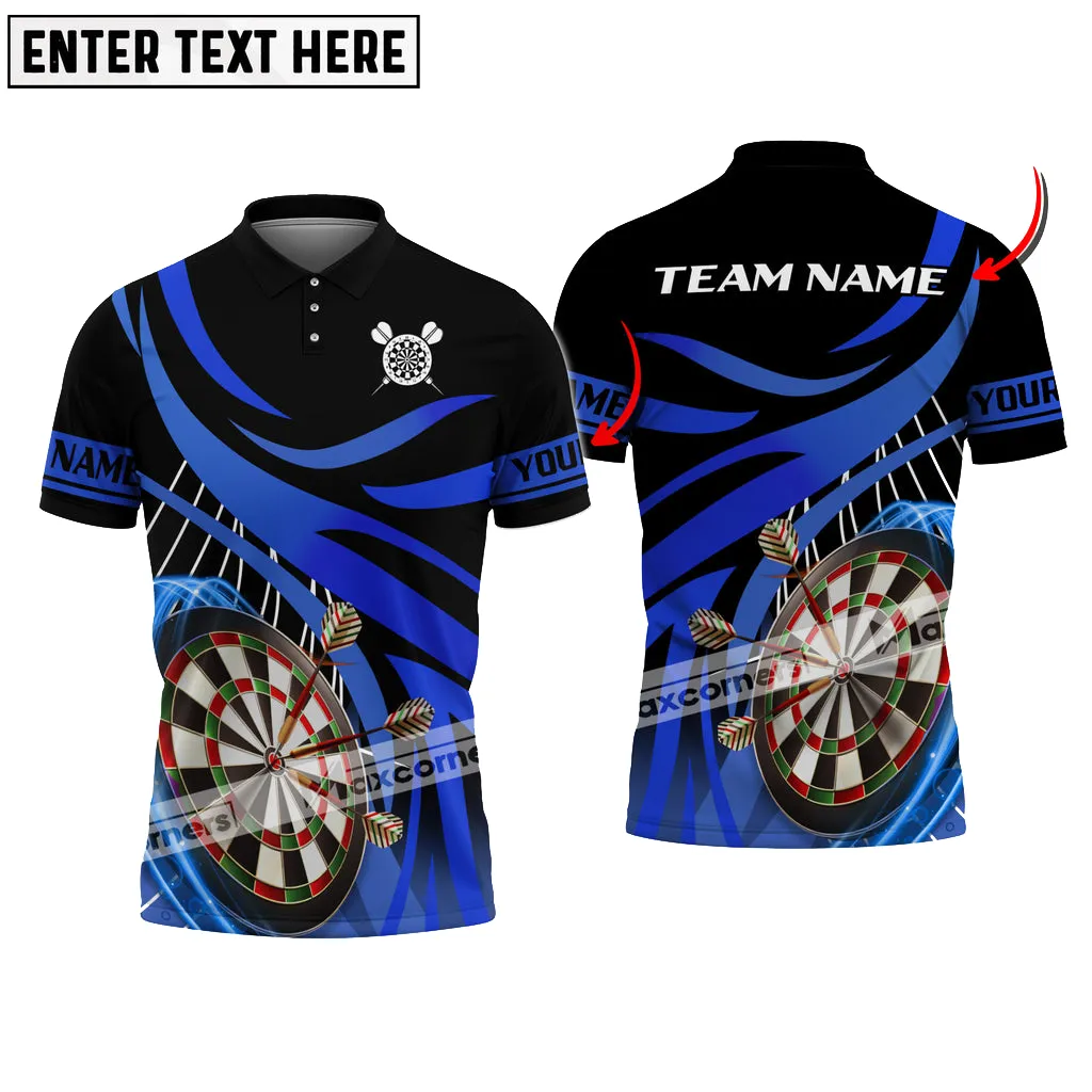 Darts Color Options Personalized Name Team Name 3D Polo Shirt, Unique Shirt for Dart Enthusiasts and Teams