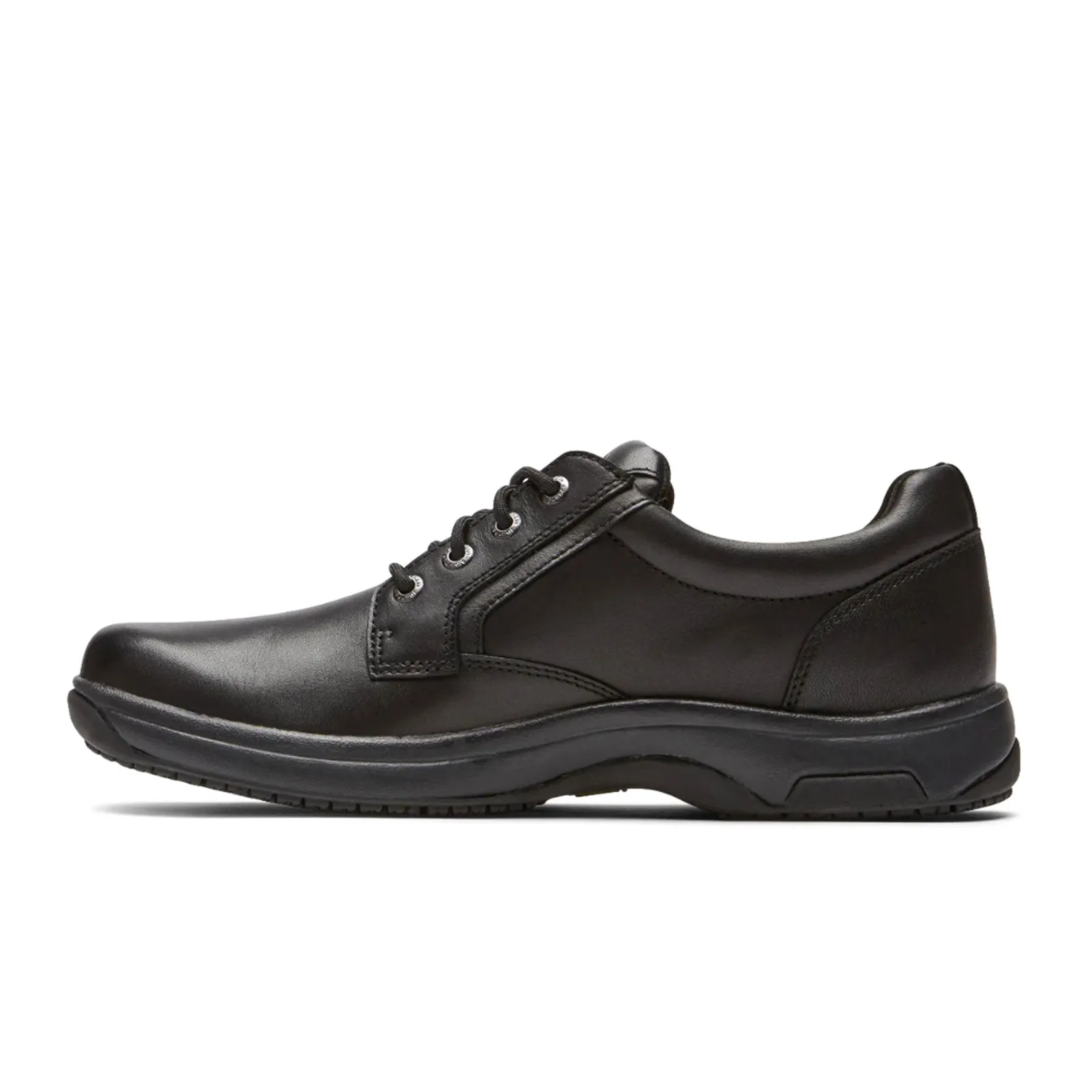 Dunham 8000 Service Plain Toe Oxford Work Shoe (Men) - Black