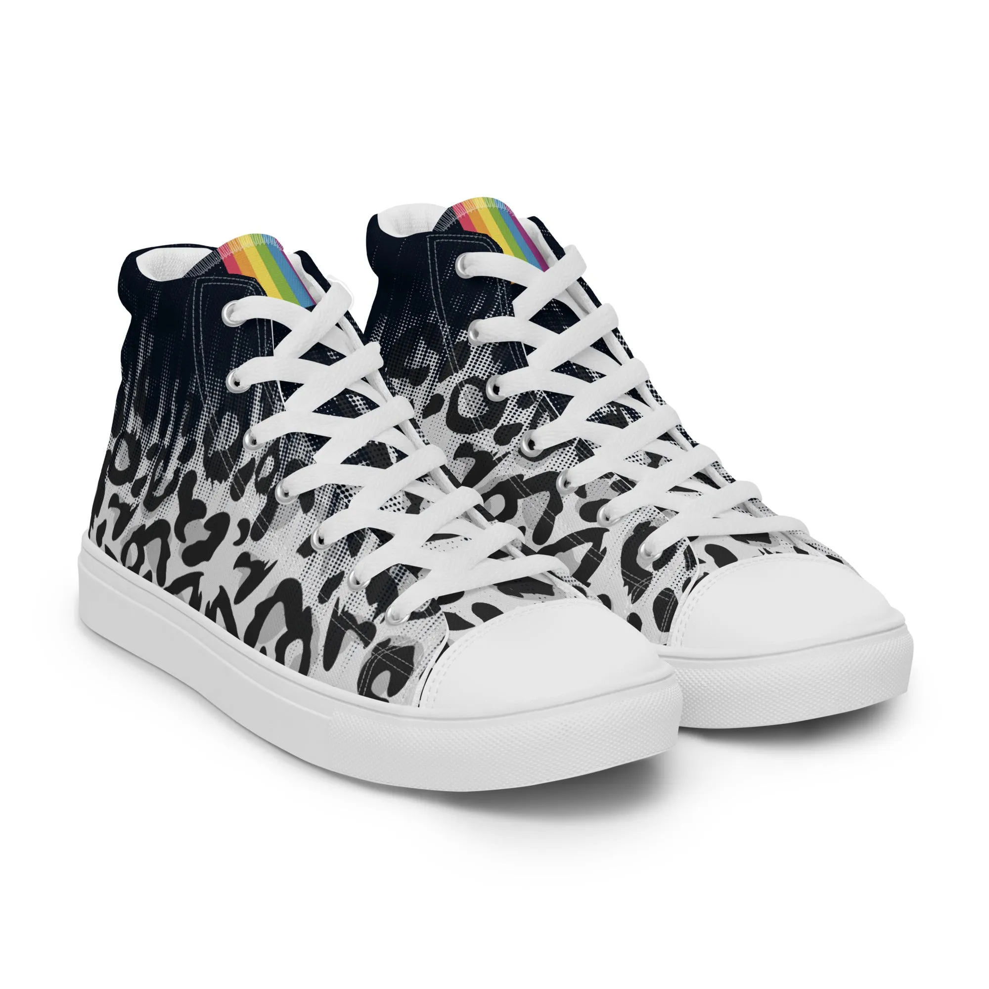 Faded Leopard High Top Trainers (female sizes)