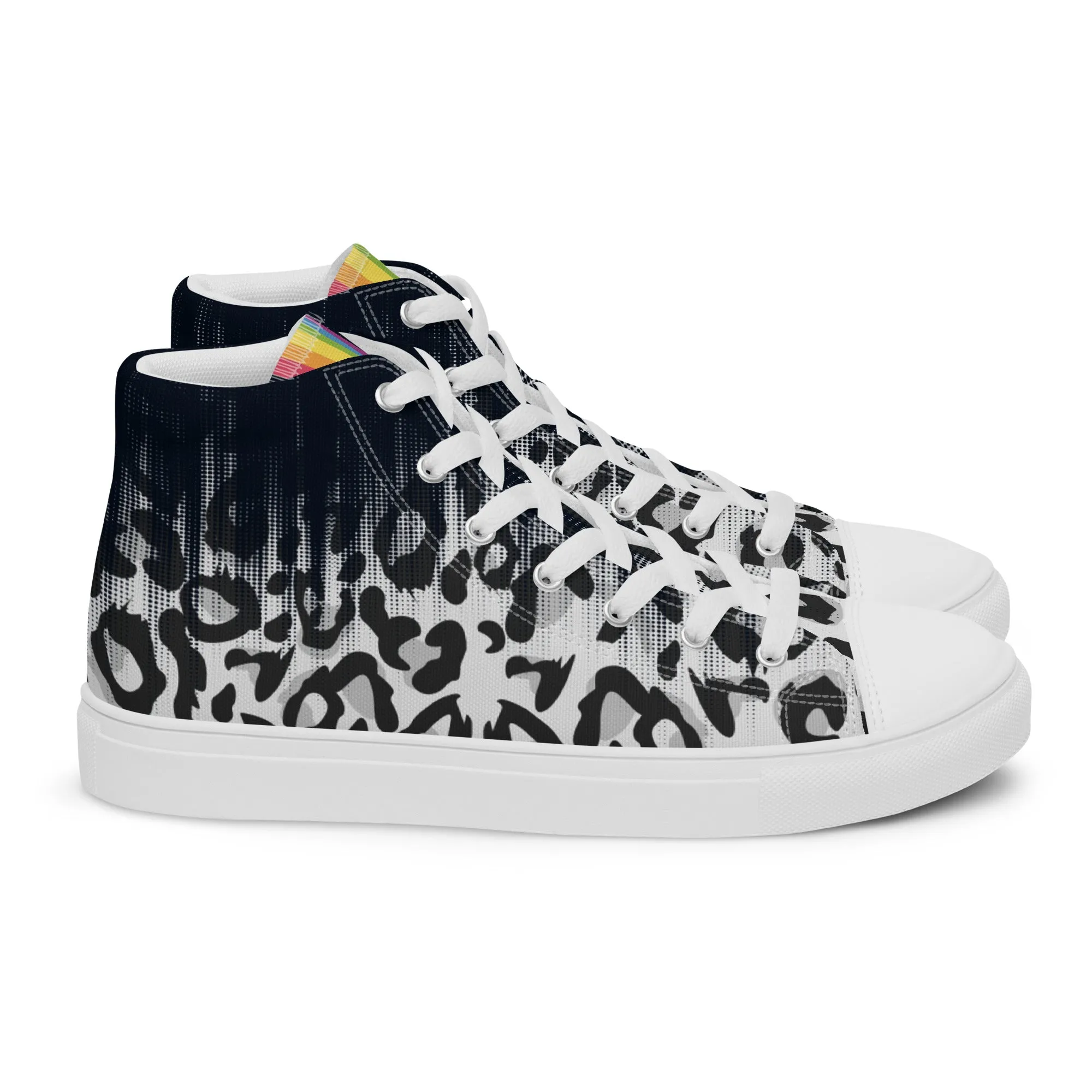 Faded Leopard High Top Trainers (female sizes)