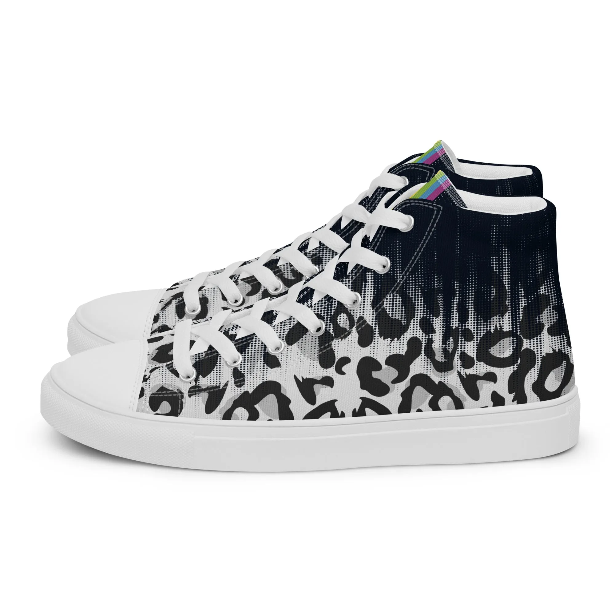 Faded Leopard High Top Trainers (female sizes)