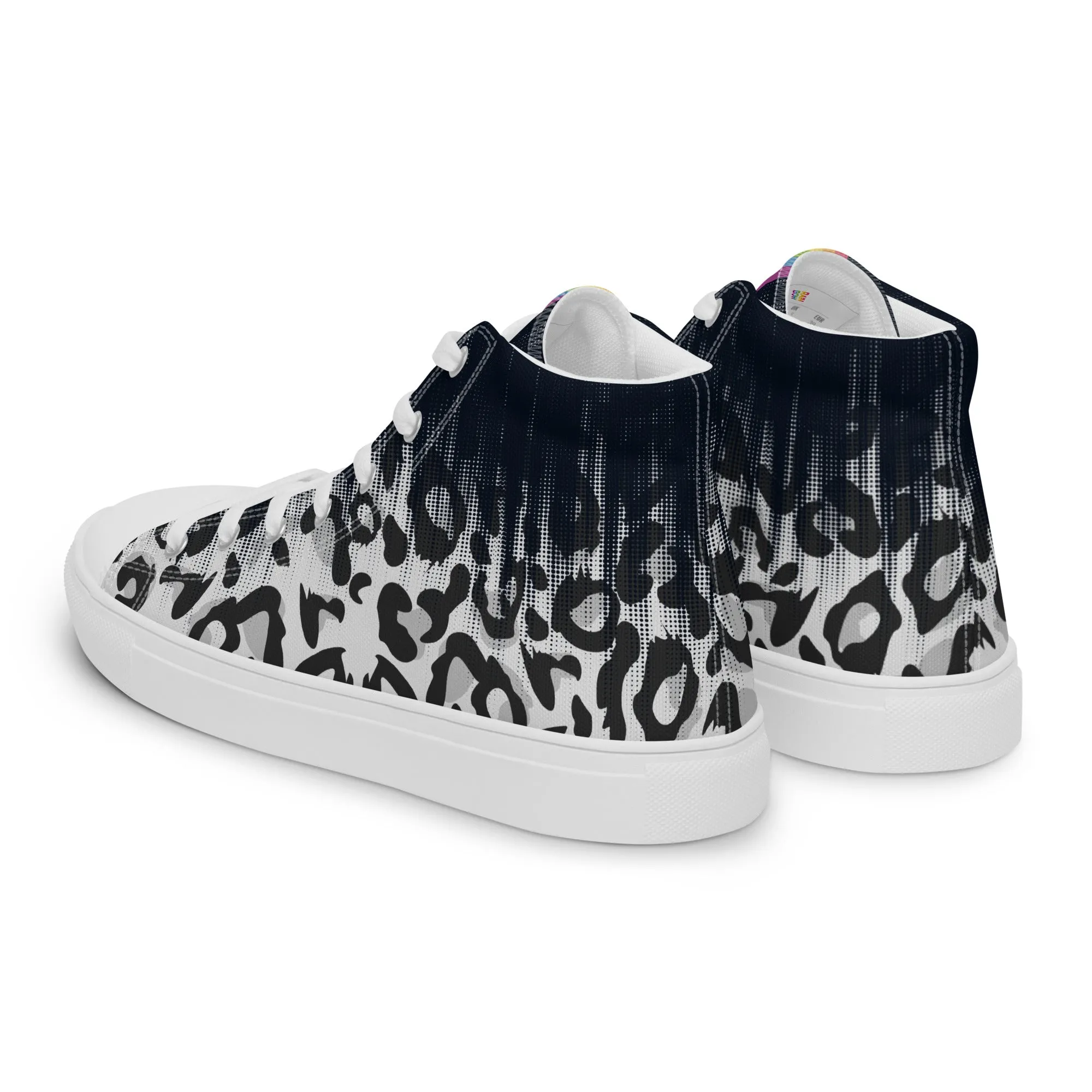 Faded Leopard High Top Trainers (female sizes)