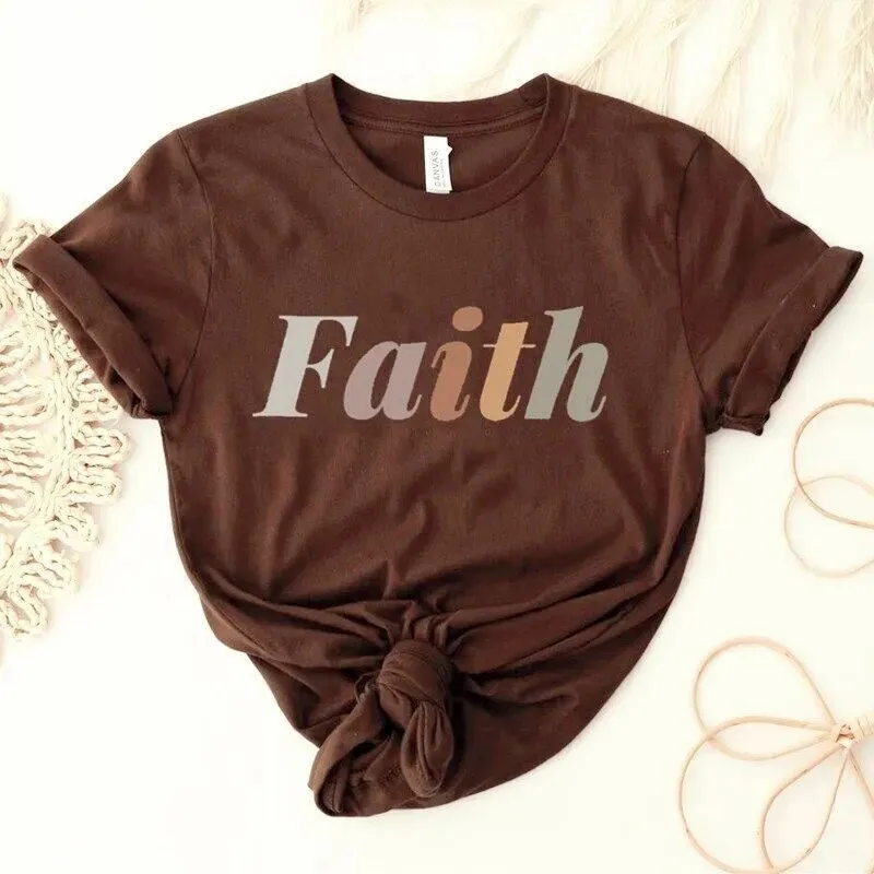 Female Christian Faith Short Sleeve Tee Shirt