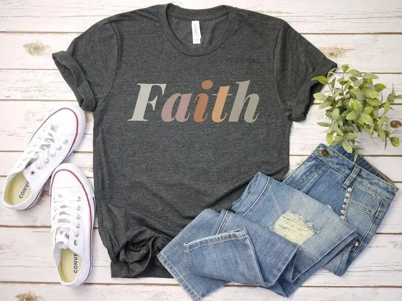 Female Christian Faith Short Sleeve Tee Shirt