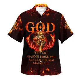 God Will Not Abandon Those Who Search For Him Jesus Cross Hawaiian Shirts For Men And Women - Christian Hawaiian Shirt - Hawaiian Summer Shirts