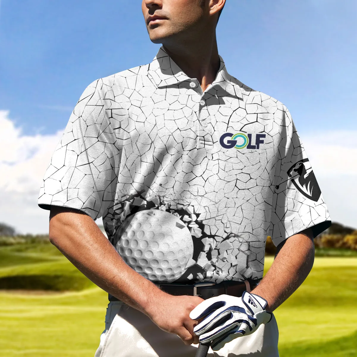 Golf Breaker Unique Design Golf Polo Shirt, Smart Golf Shirt For Men Coolspod