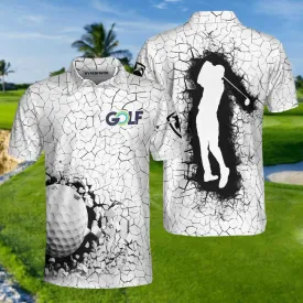 Golf Breaker Unique Design Golf Polo Shirt, Smart Golf Shirt For Men Coolspod