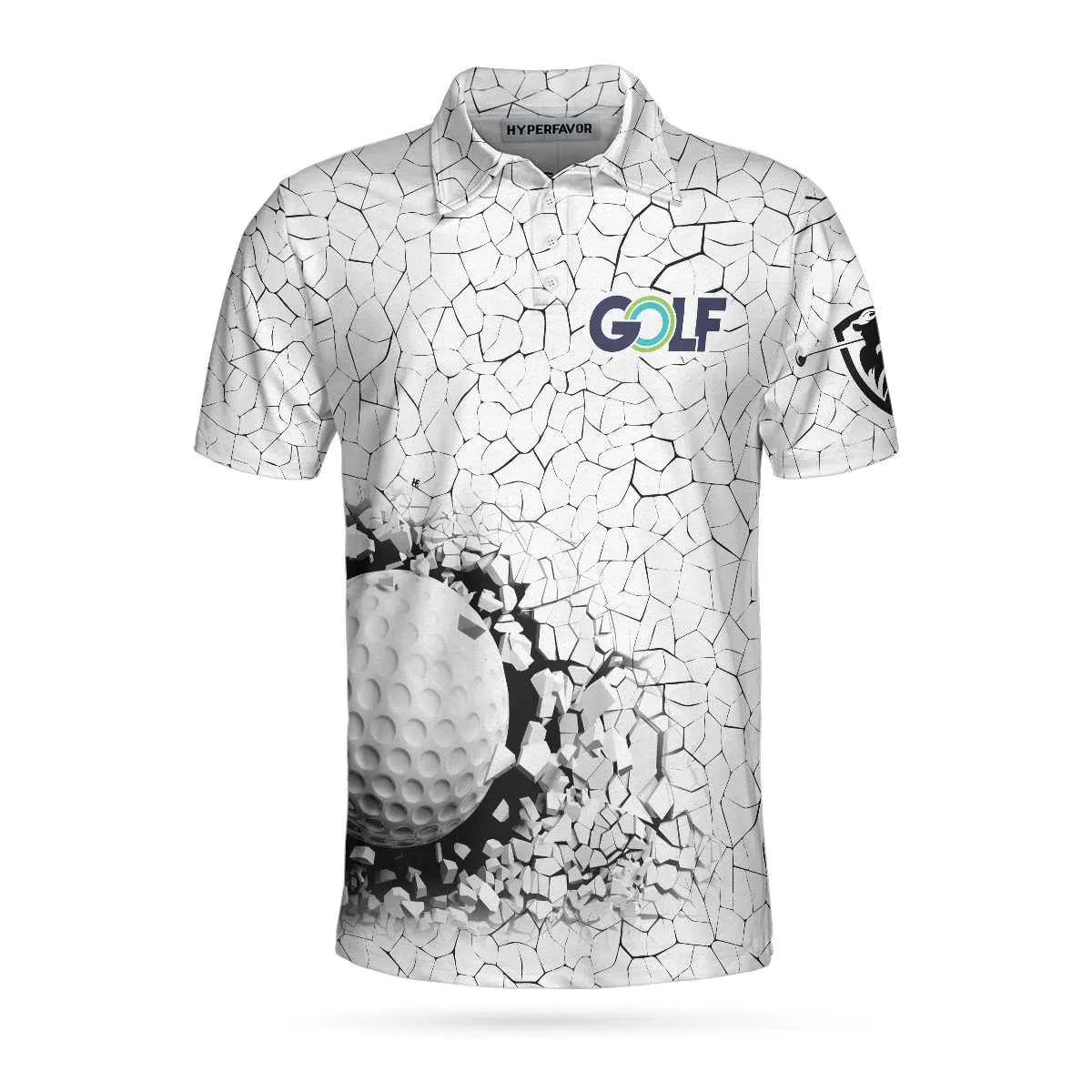 Golf Breaker Unique Design Golf Polo Shirt, Smart Golf Shirt For Men Coolspod