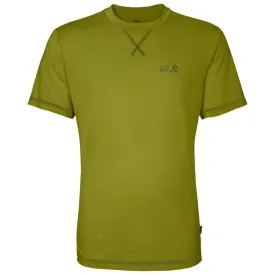 Jack Wolfskin Crosstrail Men's Tee - Eucalyptus Green - SMALL