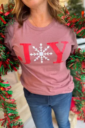 Joy Snowflake Christmas Graphic Tee  *FINAL SALE*