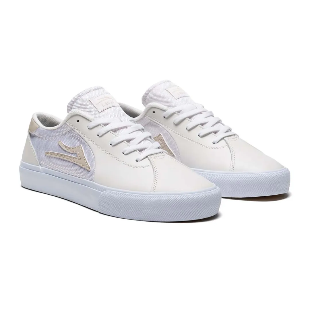 LAKAI FLACO 2 SKATE SHOES - CREAM LEATHER