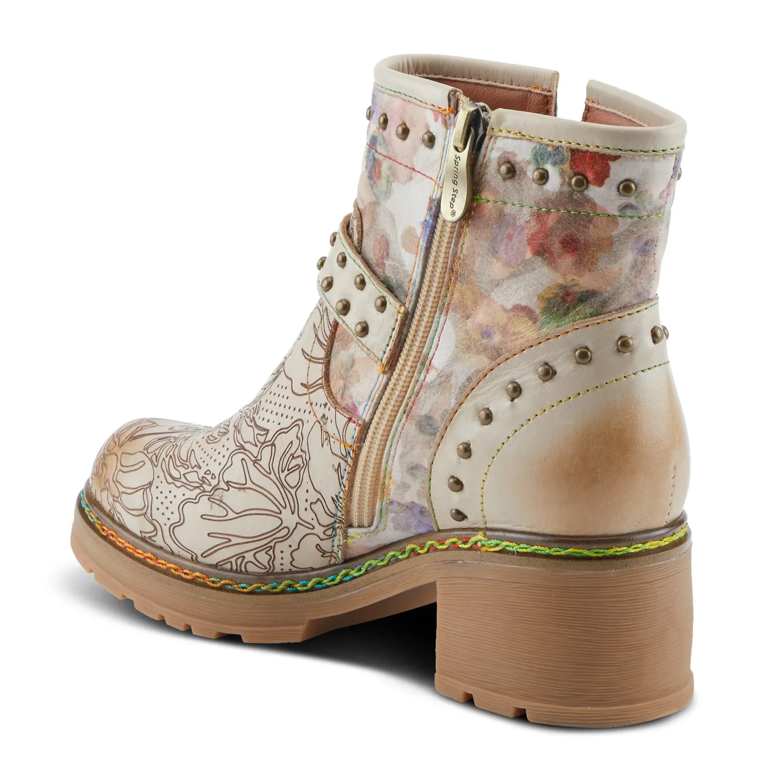 L'Artiste Branchout Ankle Boot (Women) - Beige Multi