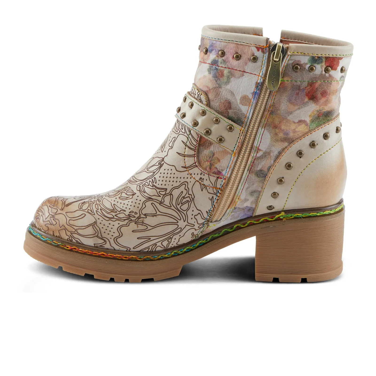 L'Artiste Branchout Ankle Boot (Women) - Beige Multi