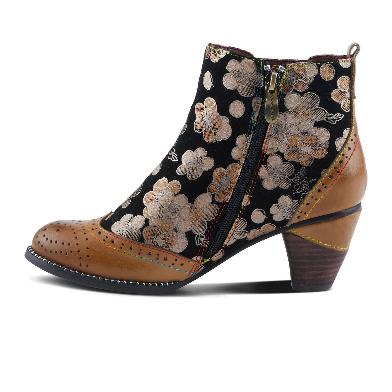 L'Artiste Glynn Heeled Ankle Boot (Women) - Tan Multi