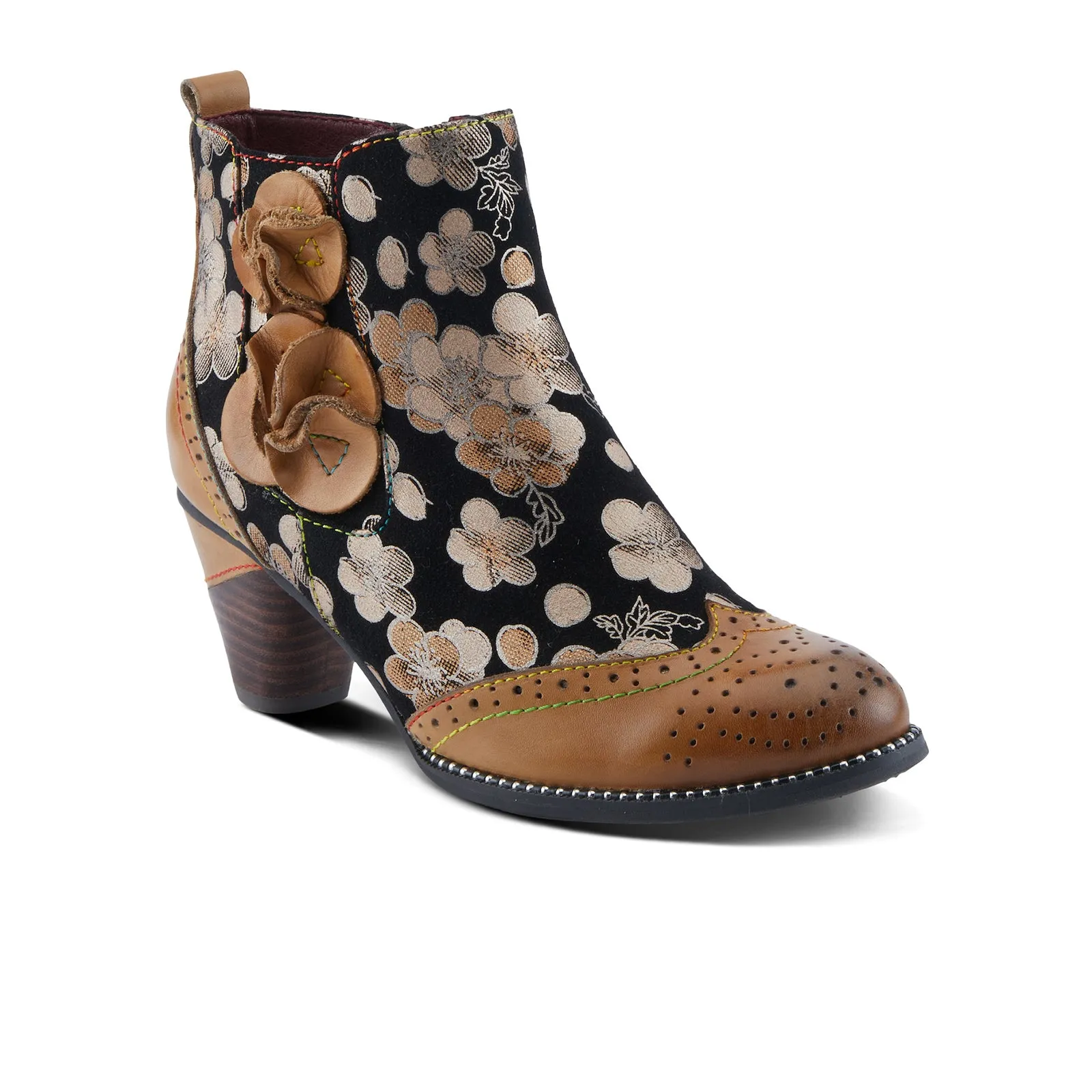 L'Artiste Glynn Heeled Ankle Boot (Women) - Tan Multi