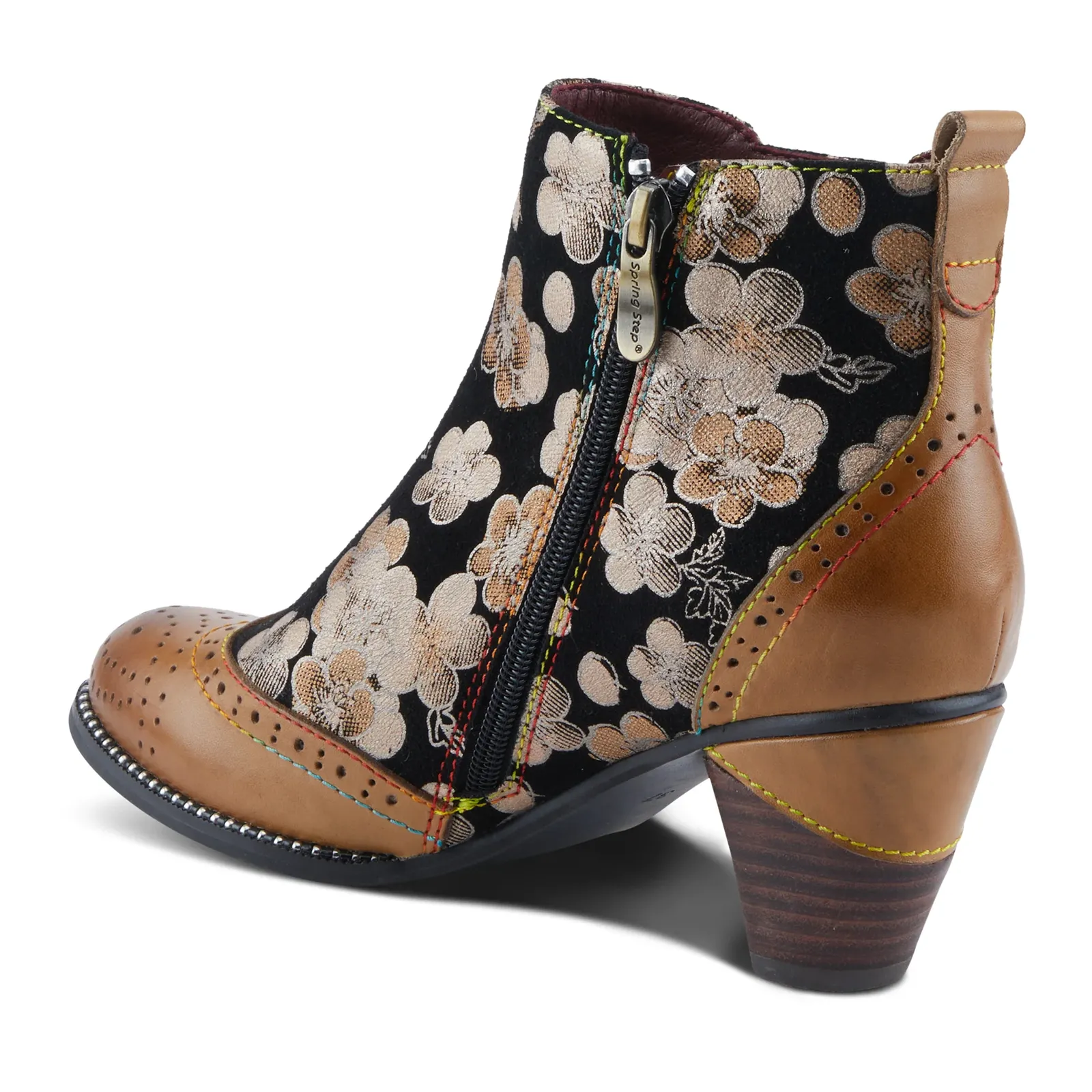 L'Artiste Glynn Heeled Ankle Boot (Women) - Tan Multi