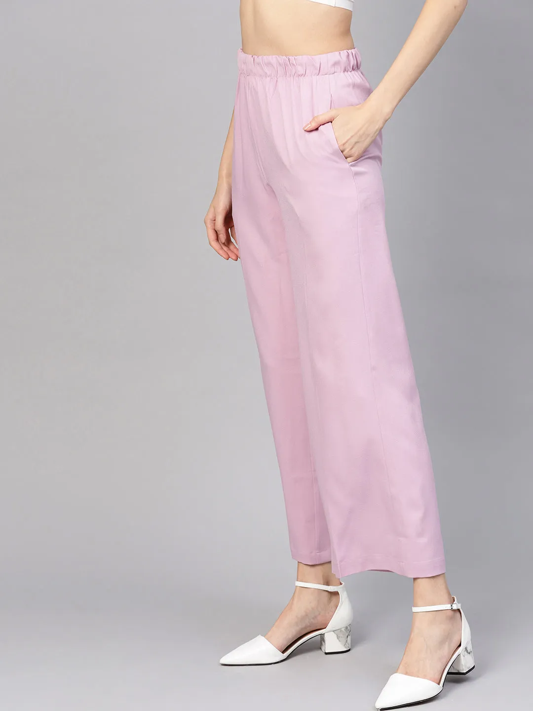 Lavender Palazzo Pants