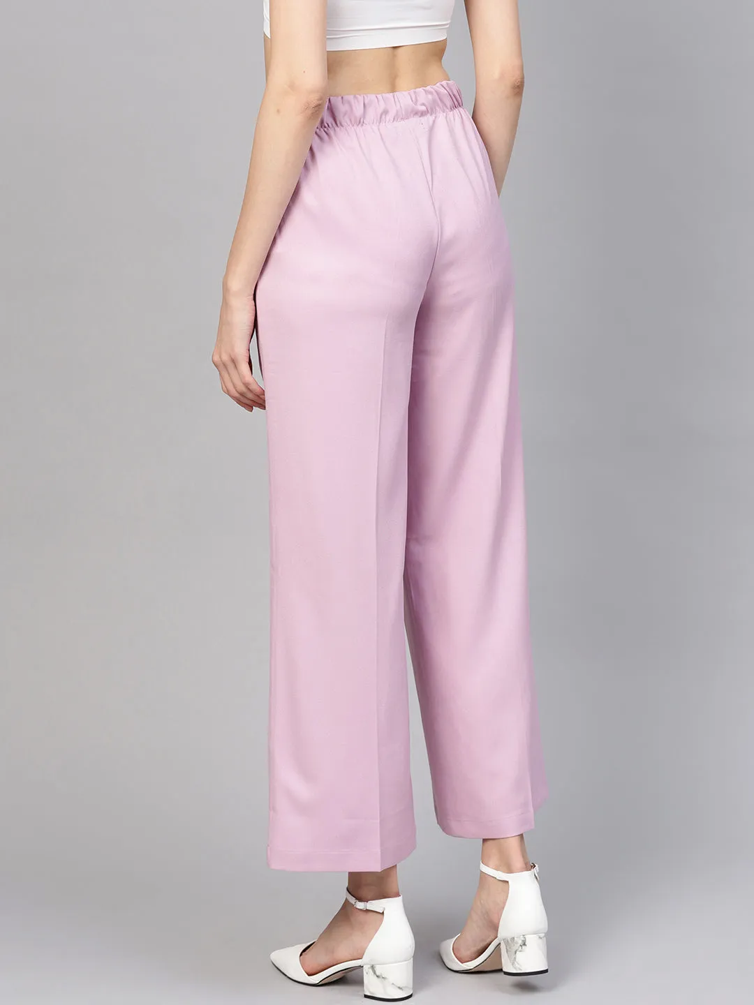 Lavender Palazzo Pants