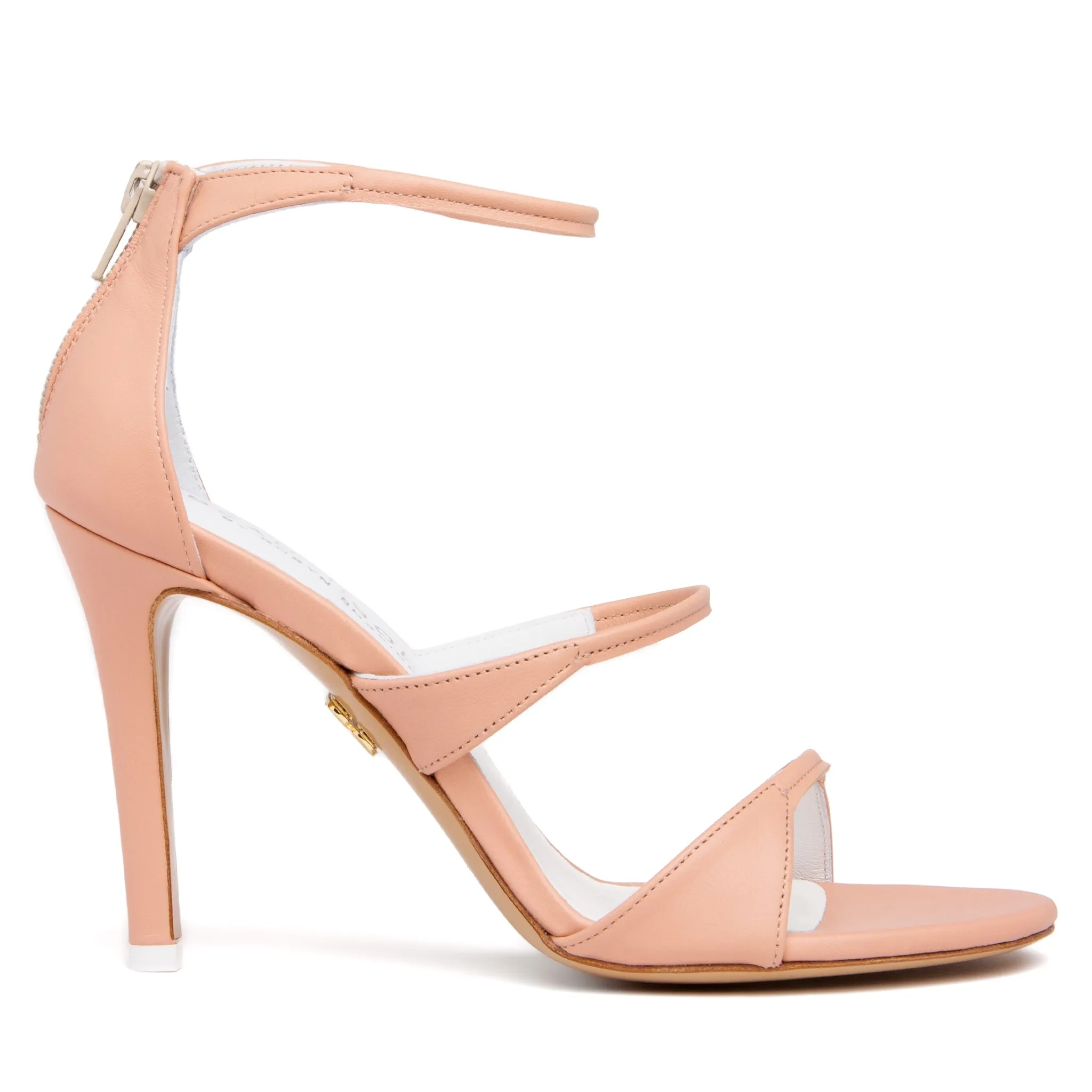 Lorenza Beige Leather Sandal