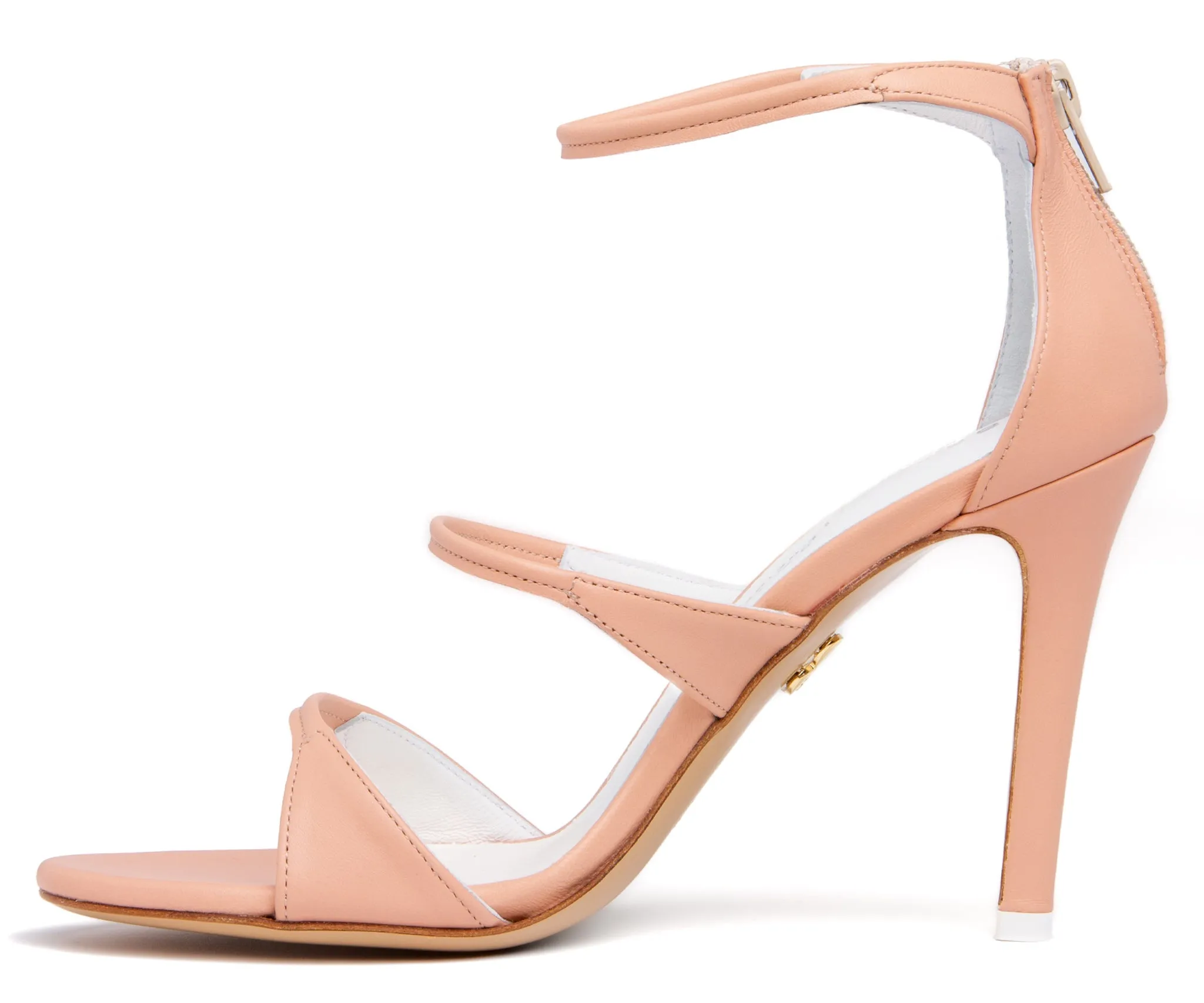 Lorenza Beige Leather Sandal