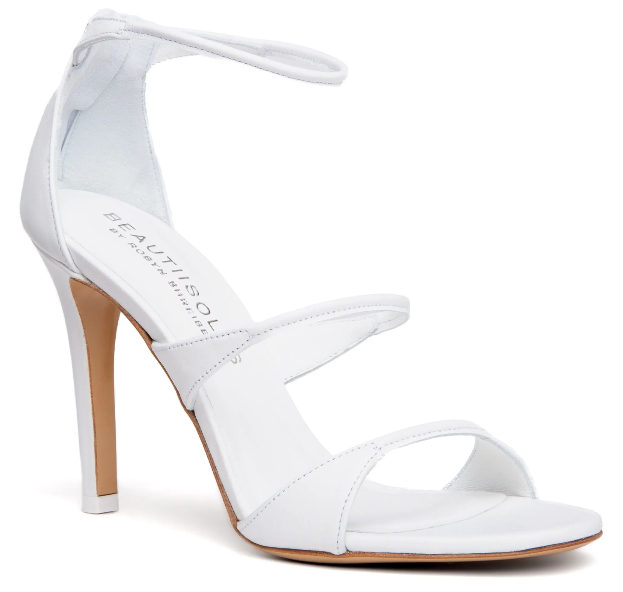 Lorenza Beige Leather Sandal