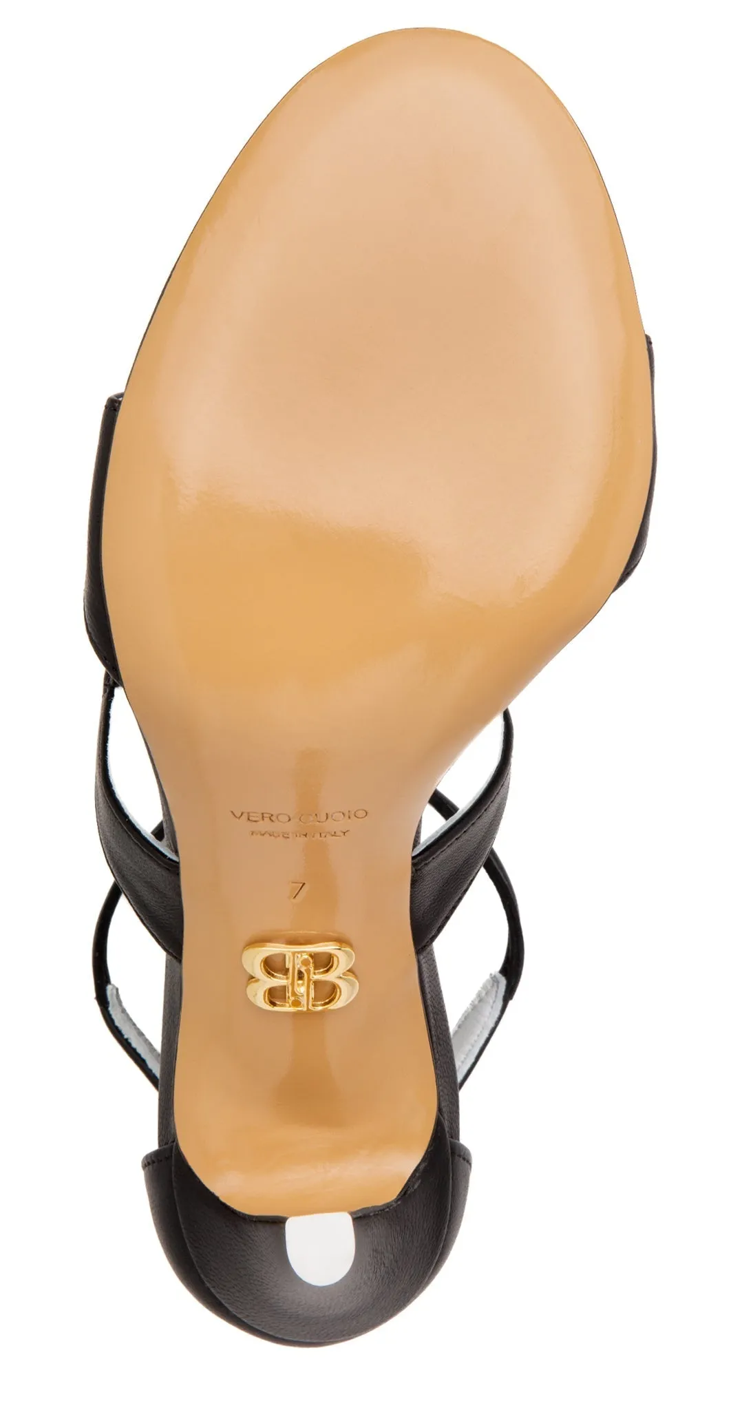 Lorenza Beige Leather Sandal