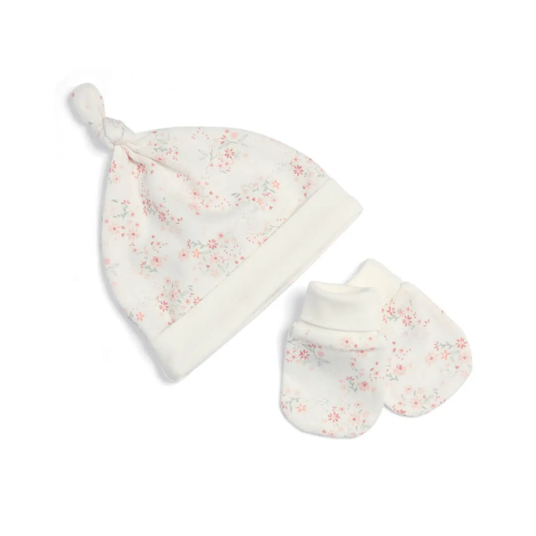 Mamas and Papas Pink & White Floral - 6 Piece Set