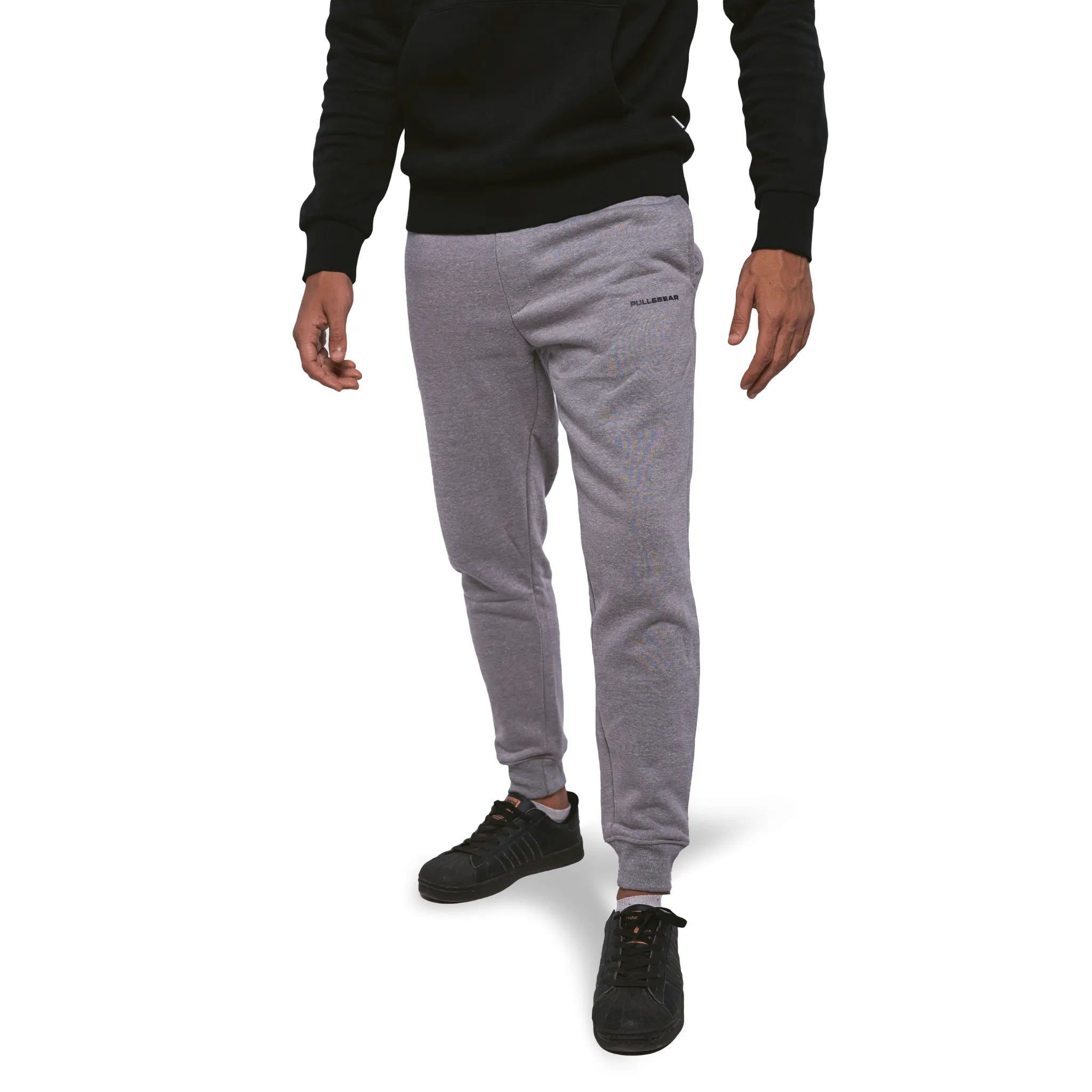 Men Melton Sweatpants (slim-fit) - Grey