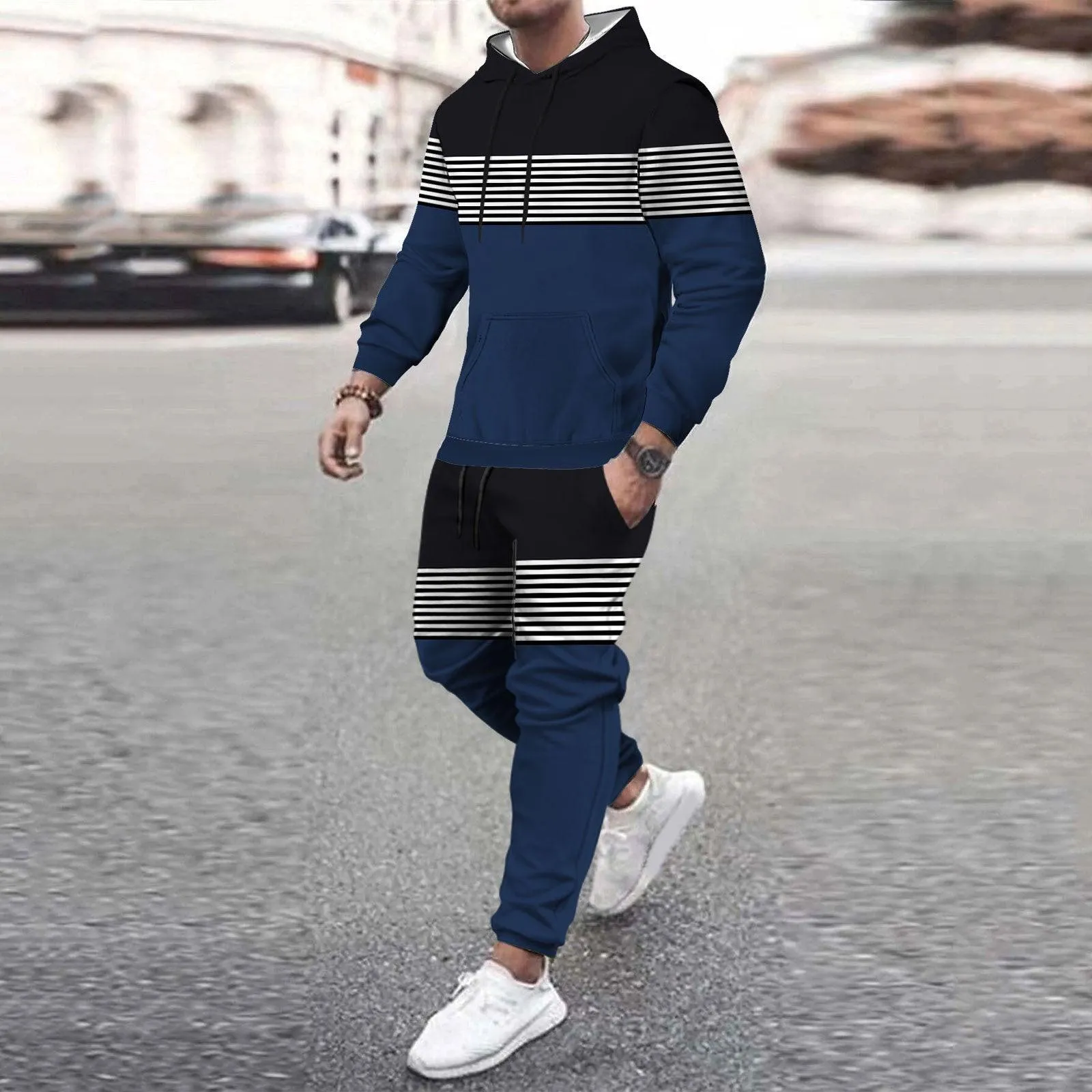 Men's Casual Loose-fitting Hoodie Sweater