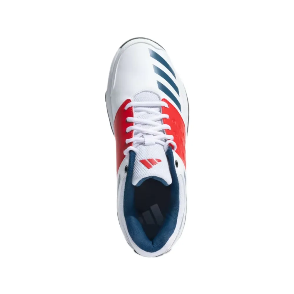 Men's Crinu 23 Cricket Shoe (Cloud White/Blue Night/Better Scarlet)