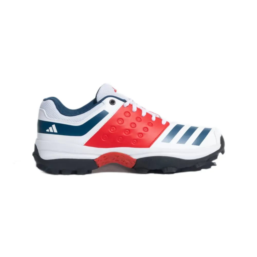 Men's Crinu 23 Cricket Shoe (Cloud White/Blue Night/Better Scarlet)