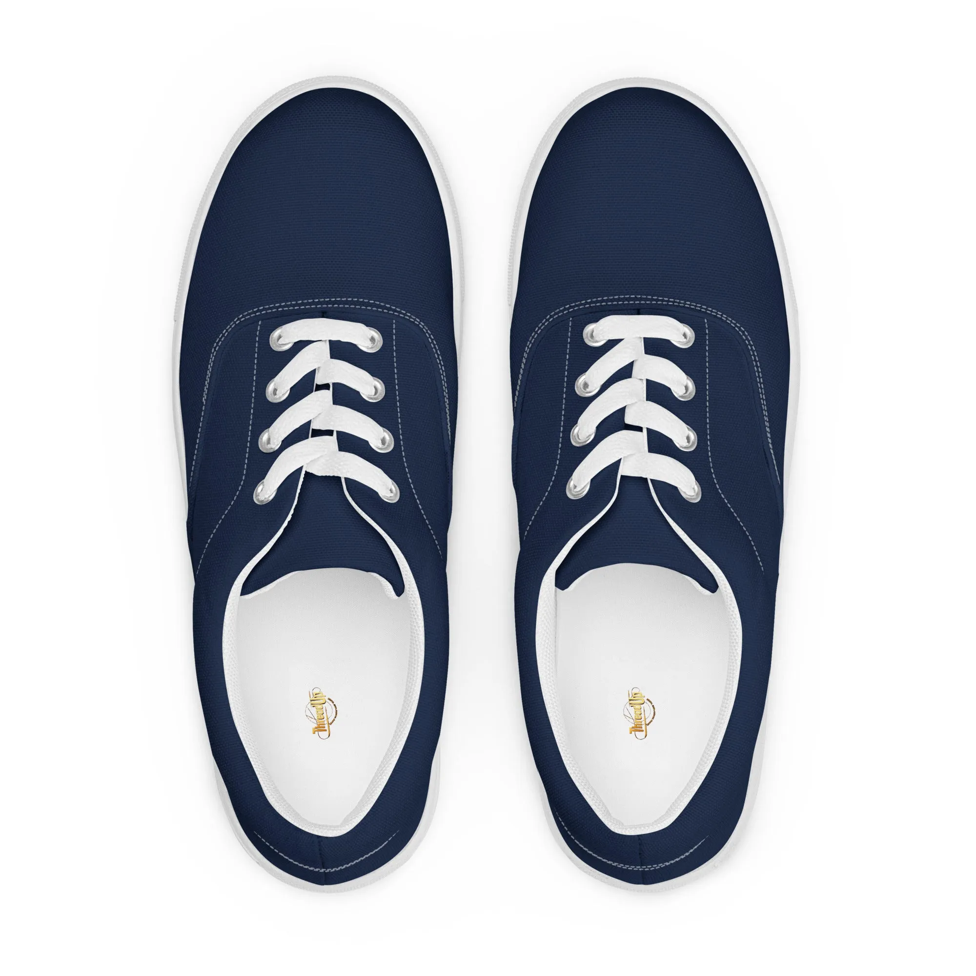 Menâ€™s lace-up canvas shoes - Dark Blue